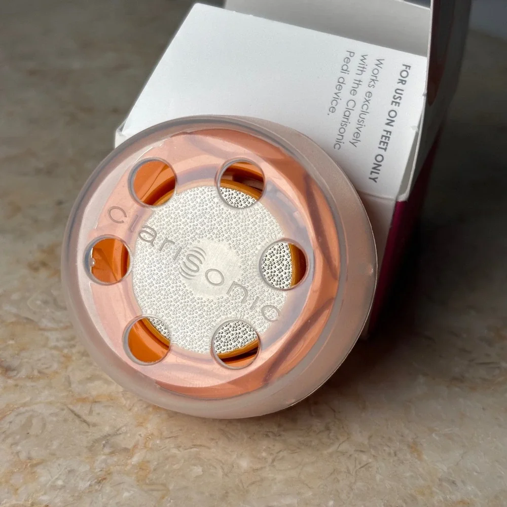 Clarisonic Pedi Smoothing Disc NIB Orange Stainless Steel Foot Exfoliator Head